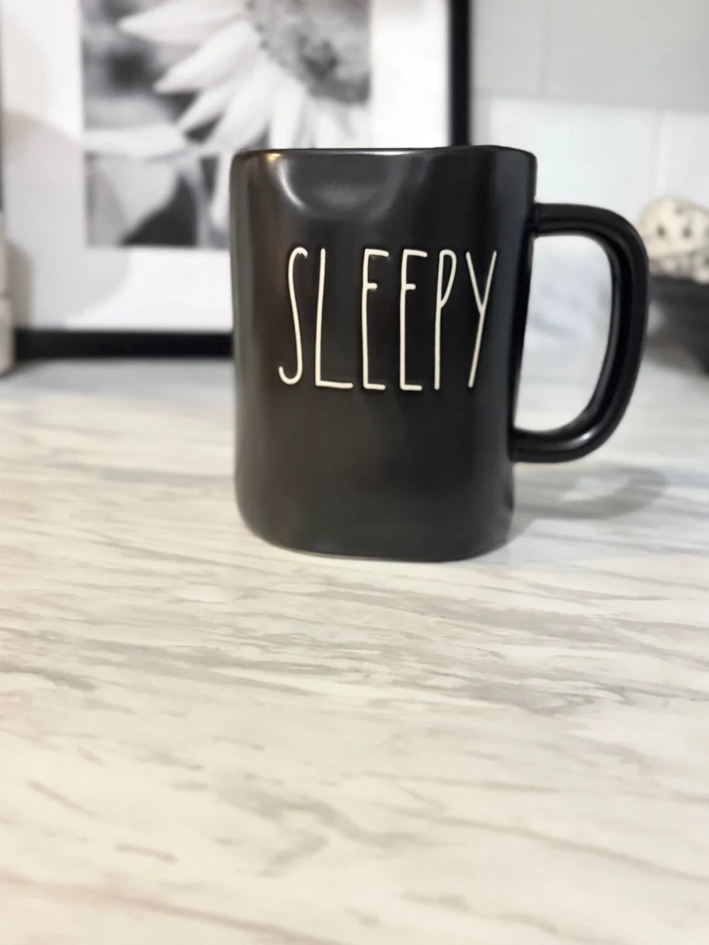 Rae Dunn Black Ceramic 'SLEEPY' Mug